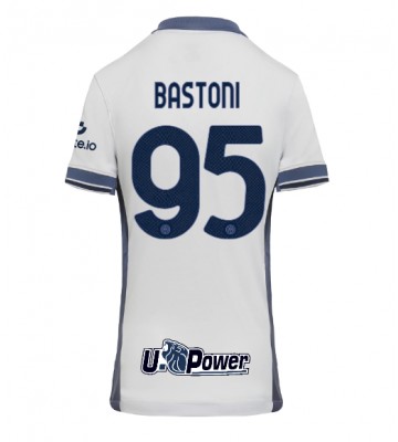 Inter Milan Alessandro Bastoni #95 Udebanetrøje Dame 2024-25 Kort ærmer